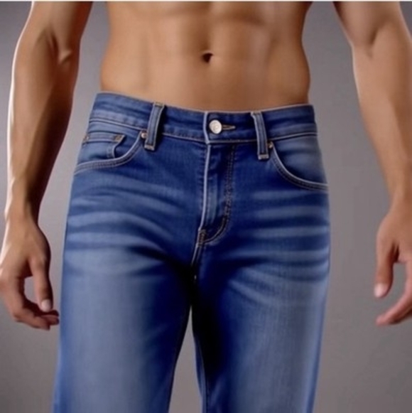 Oxbow Men’s Slim Fit Jeans Denim Blue Embroidered Pockets Size 28 VG - Picture 10 of 10